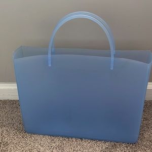 Cool blue tote bag